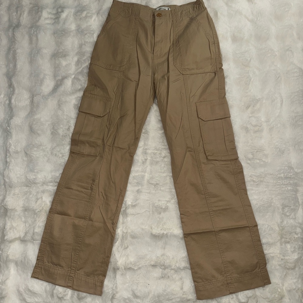 Women's Tan Cargo Jeans